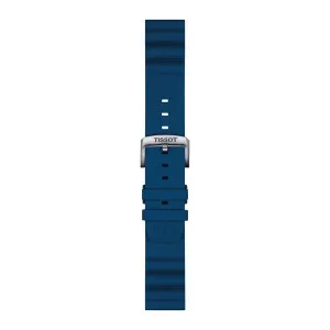 Tissot Official Blue Silicone Strap Lugs 22mm