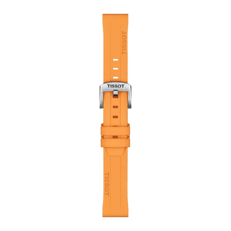 Tissot Official Orange Silicone Strap Lugs 18mm