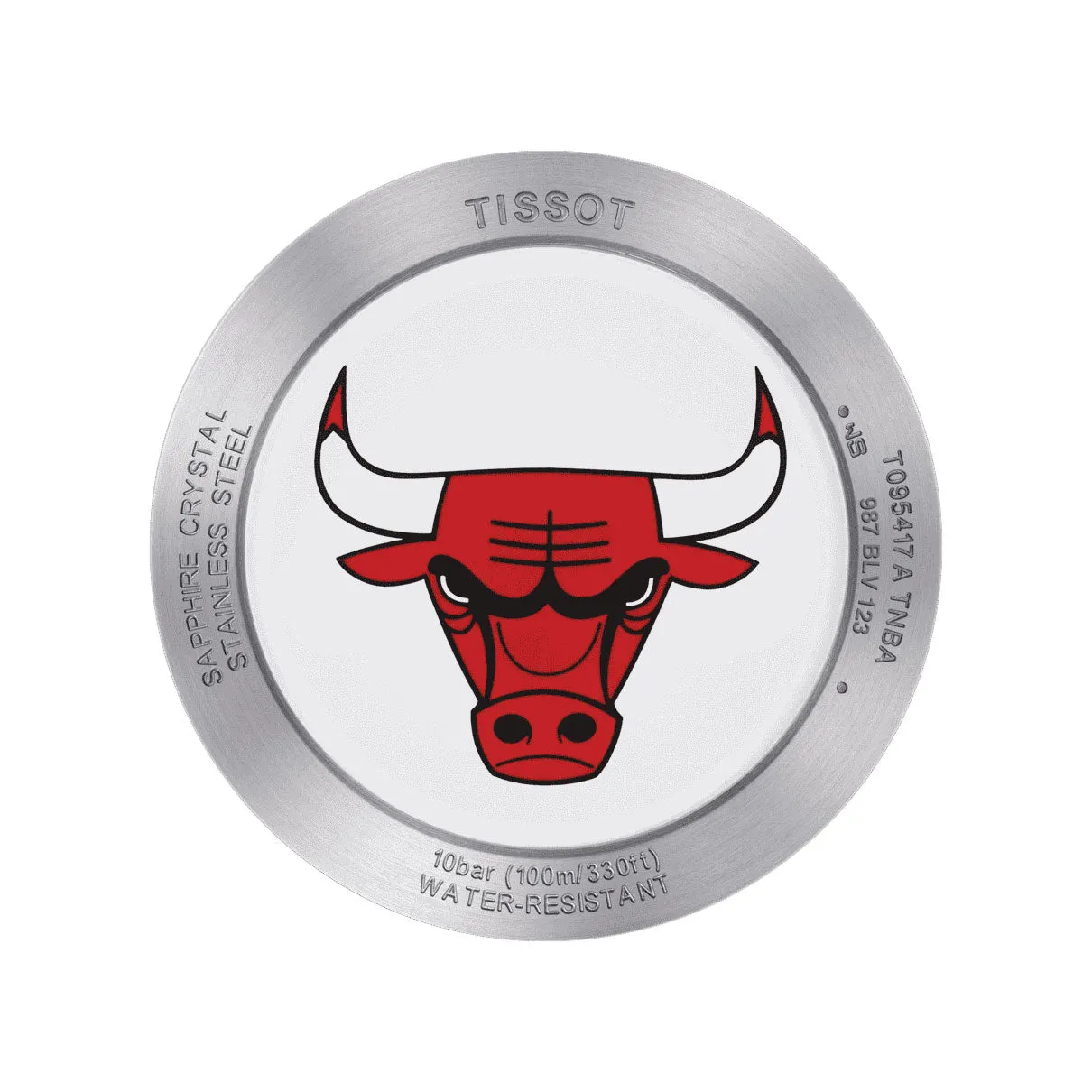 Tissot Quickster Special Edition NBA Chicago Bulls Chronograph Stainless Steel Silver Dial Red Textile Strap Date Quartz Mens Watch T095.417.17.037.04
