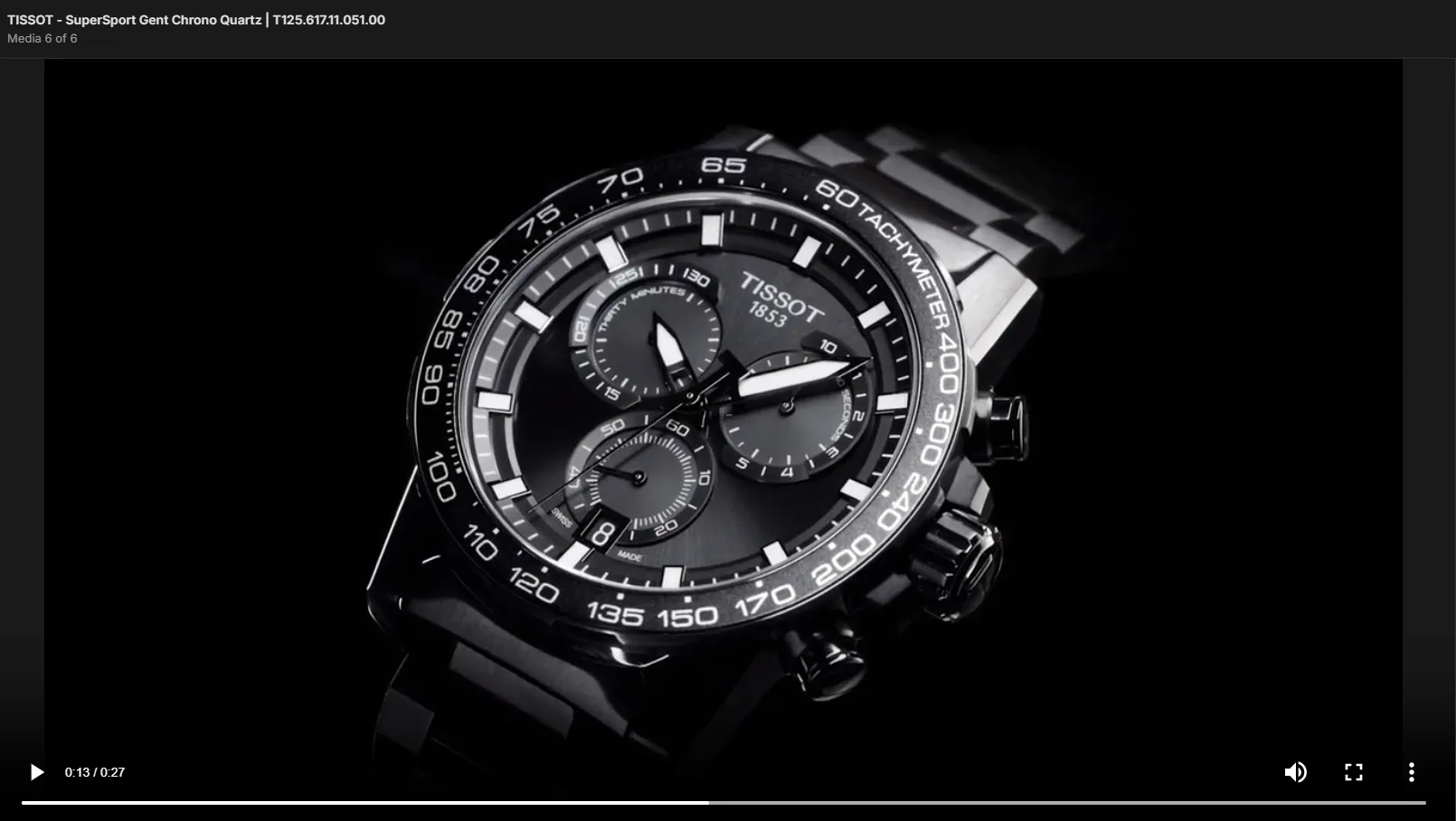 TISSOT - SuperSport Chrono Quartz | T125.617.36.051.00