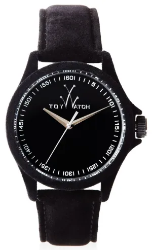 ToyWatch Sartorial Black Velvet Touch Womens Strap Watch PE01BK