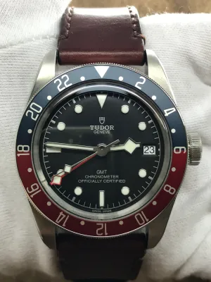 Tudor Black Bay GMT Pepsi 79830RB Black Dial Automatic Men's Watch