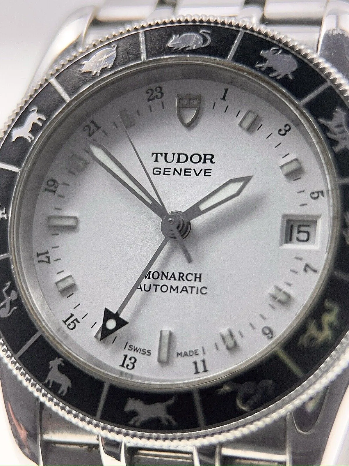 Tudor Monarch GMT Chinese Zodiac Stainless Steel White 36mm Automatic Men’s