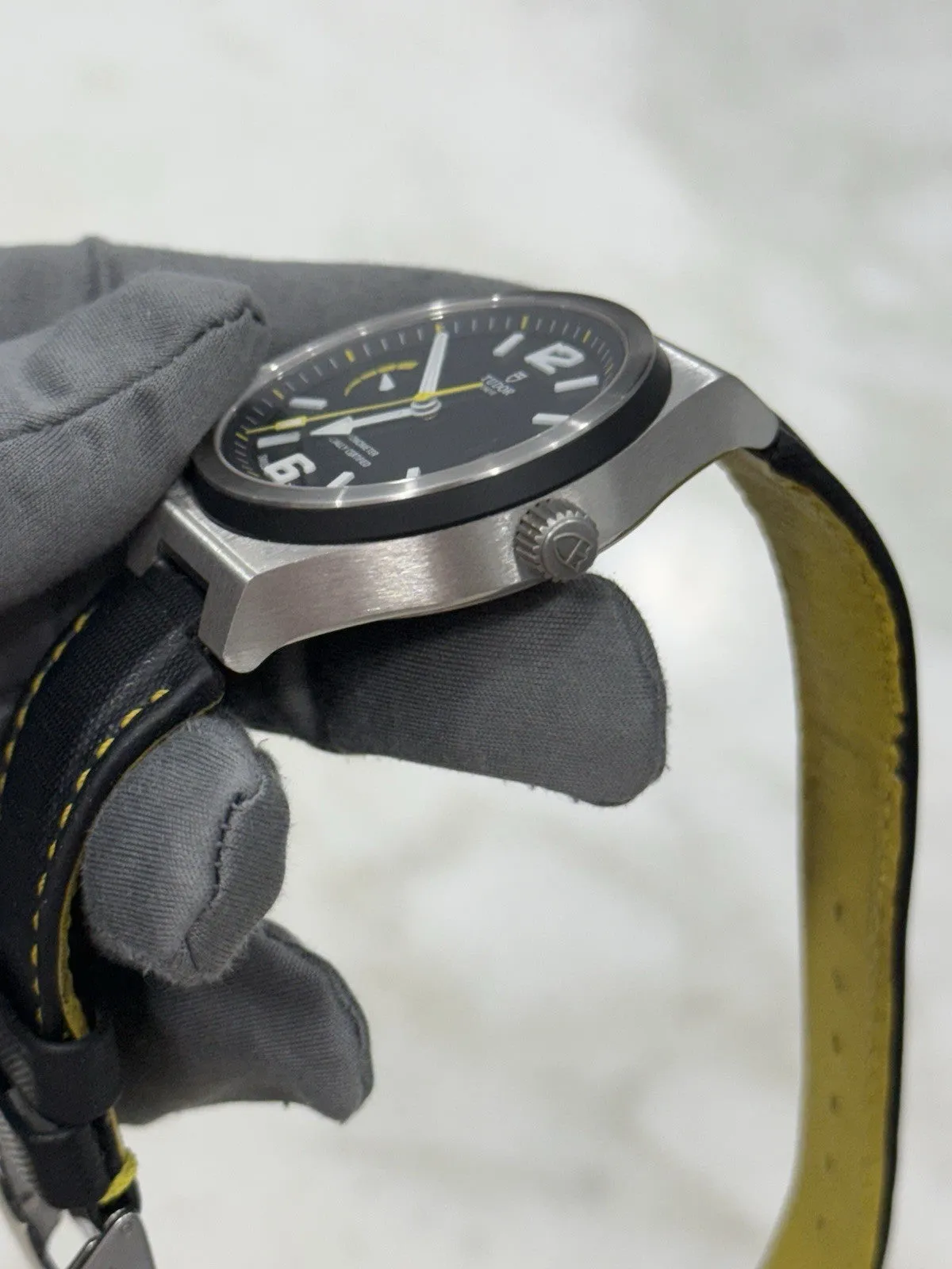 Tudor North Flag 91210N Steel Black Dial Mens 40mm Black Dial Automatic Watch