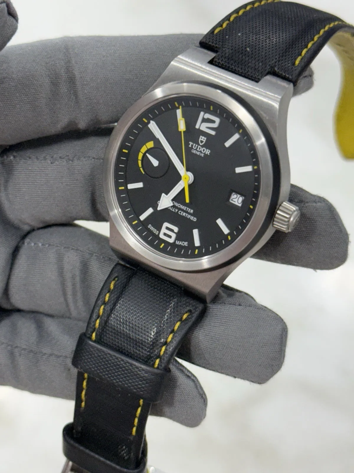 Tudor North Flag 91210N Steel Black Dial Mens 40mm Black Dial Automatic Watch