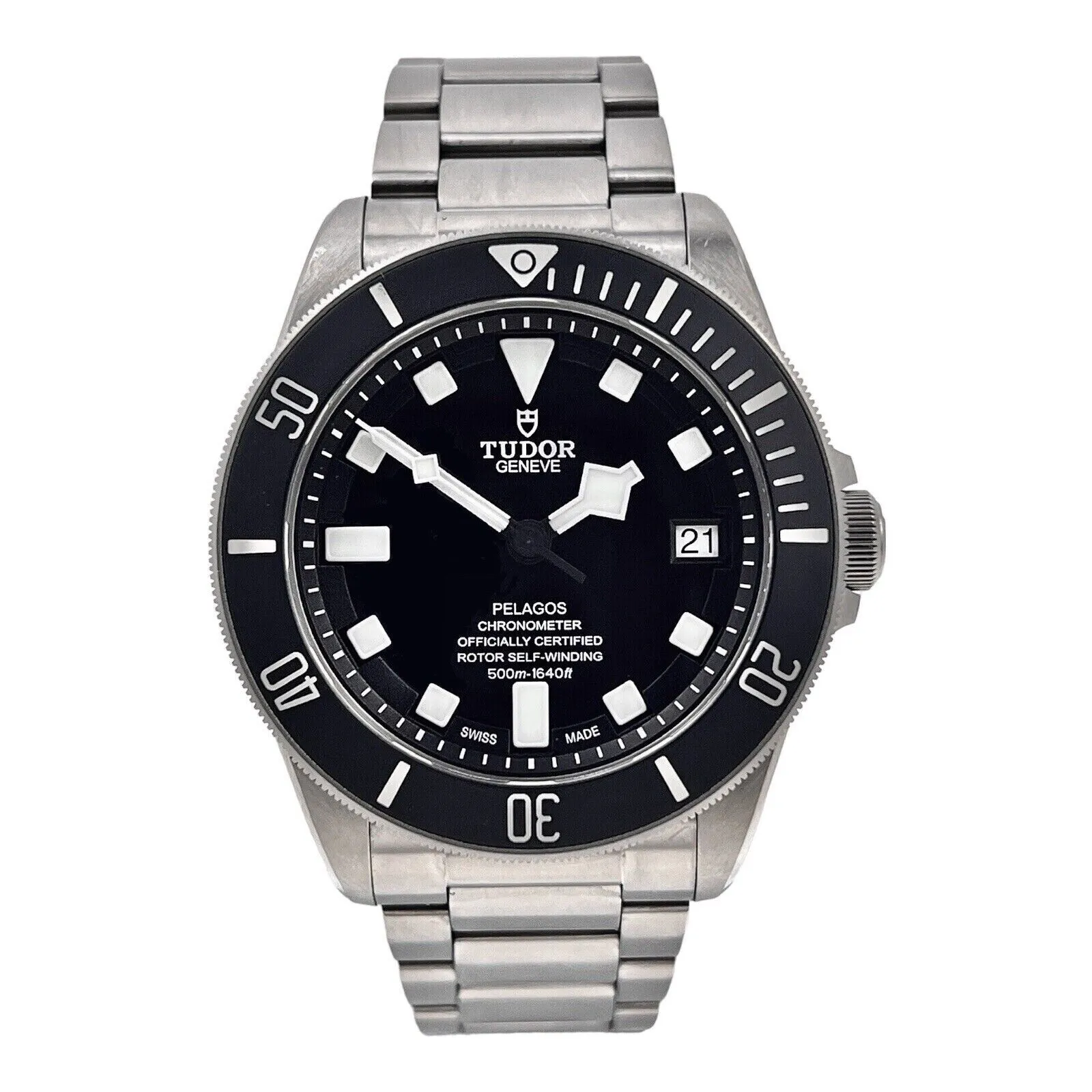 Tudor Pelagos Chronometer Automatic 42mm Black Dial Men's Watch 25600TN