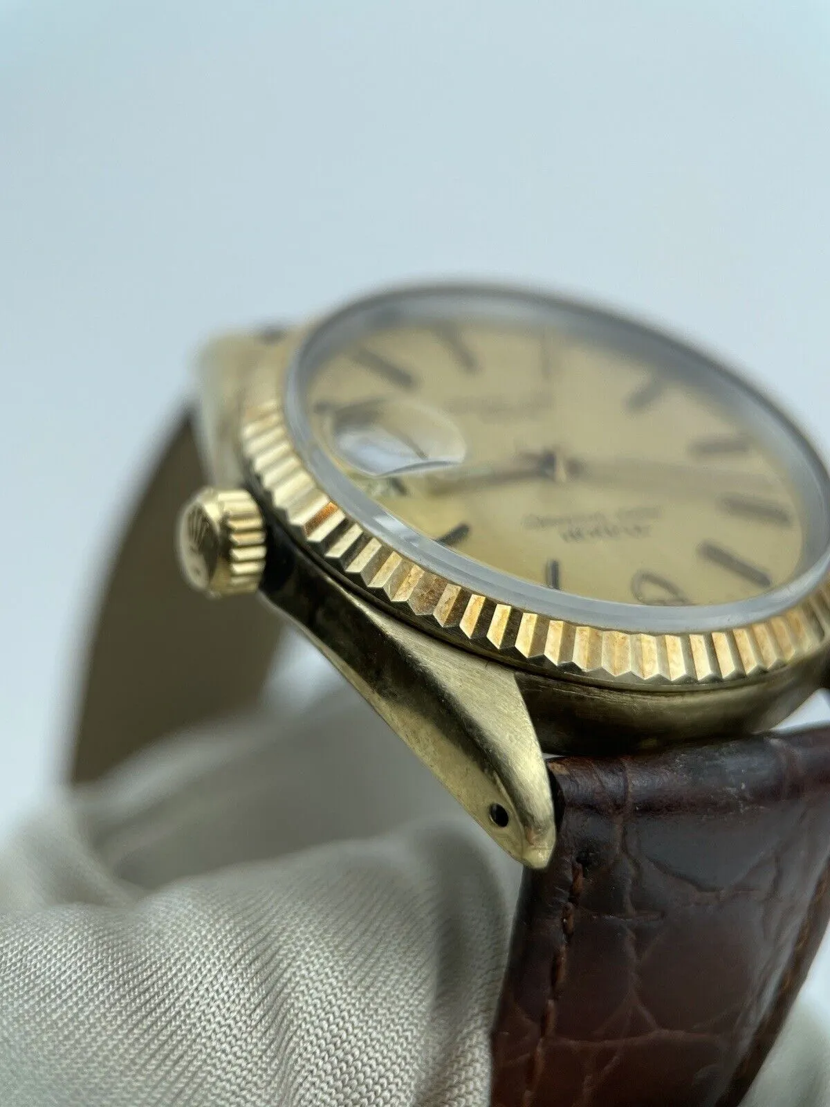 Tudor Prince Oysterdate Automatic Watch Mens Gold Capped Ref. 75205