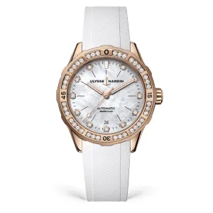 Ulysse Nardin Lady Diver Watch, 39mm MOP Dial, 8162-182B1-0A/3A