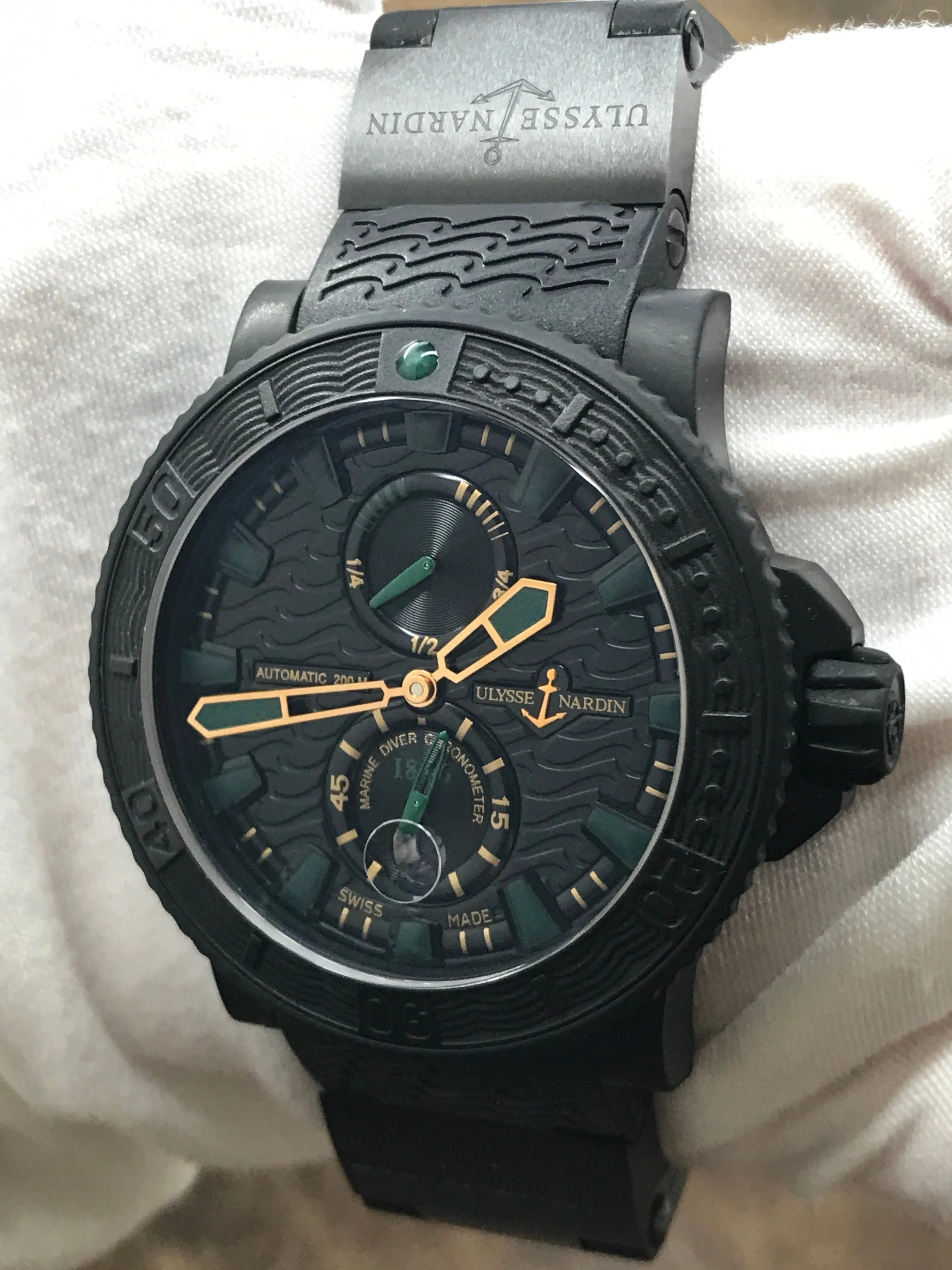 Ulysse Nardin Maxi Marine Diver Black Sea 263-92 Black Dial Automatic Men's Watch