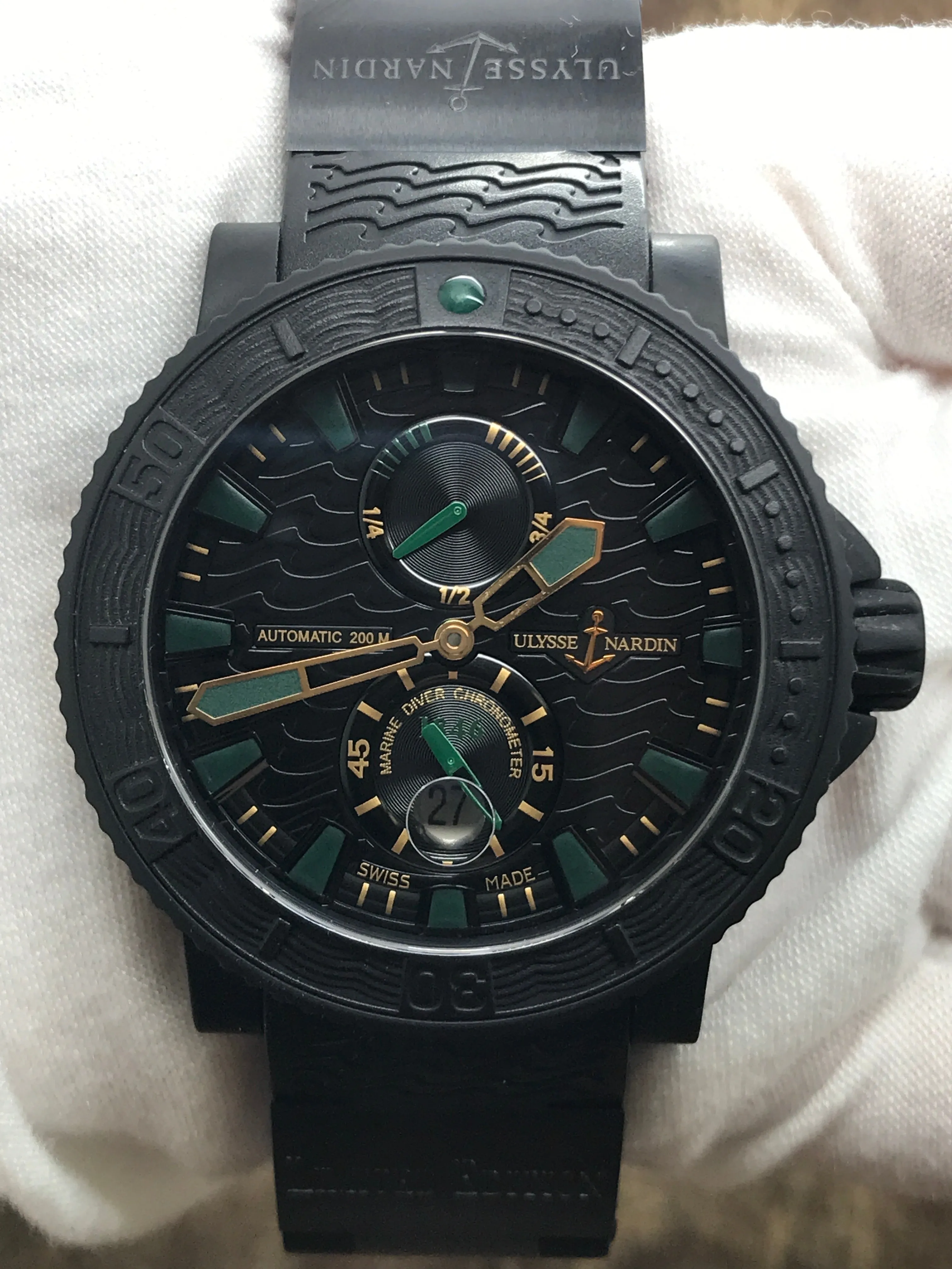 Ulysse Nardin Maxi Marine Diver Black Sea 263-92 Black Dial Automatic Men's Watch