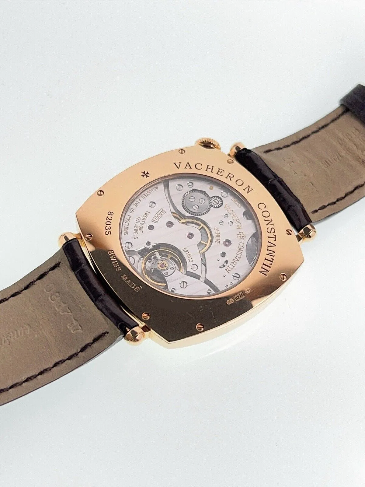 Vacheron Constantin Historiques 1921 18k Rose Gold Manual Wind Men’s Watch 82035