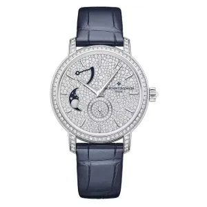 Vacheron Constantin Traditionnelle Moon Phase Watch, 37.5mm Diamond Dial, 7006T/000G-B913