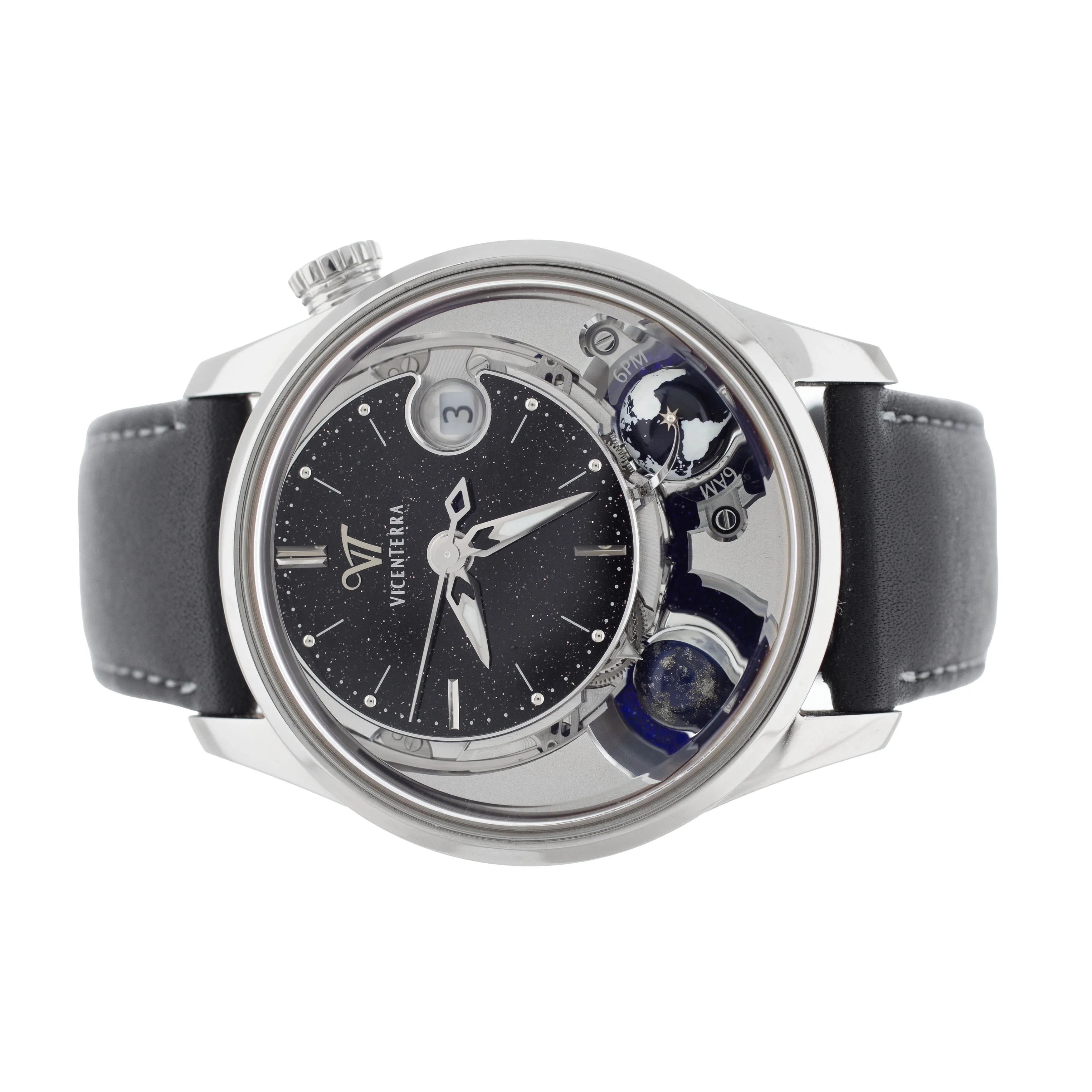 Vicenterra AstroLUNA Classic T1 Aventurine Titanium 41.5mm VT.254.01.21 Full Set