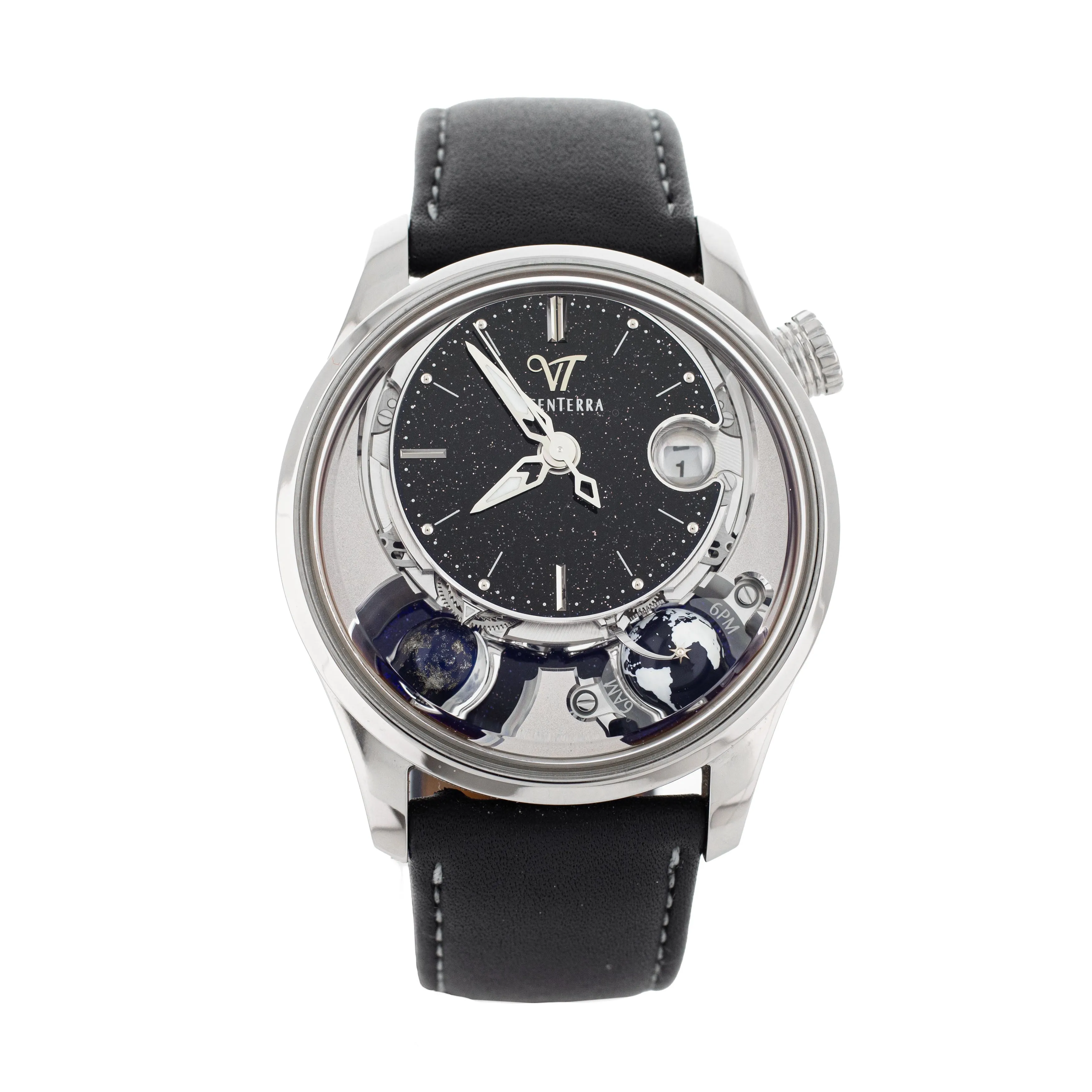 Vicenterra AstroLUNA Classic T1 Aventurine Titanium 41.5mm VT.254.01.21 Full Set