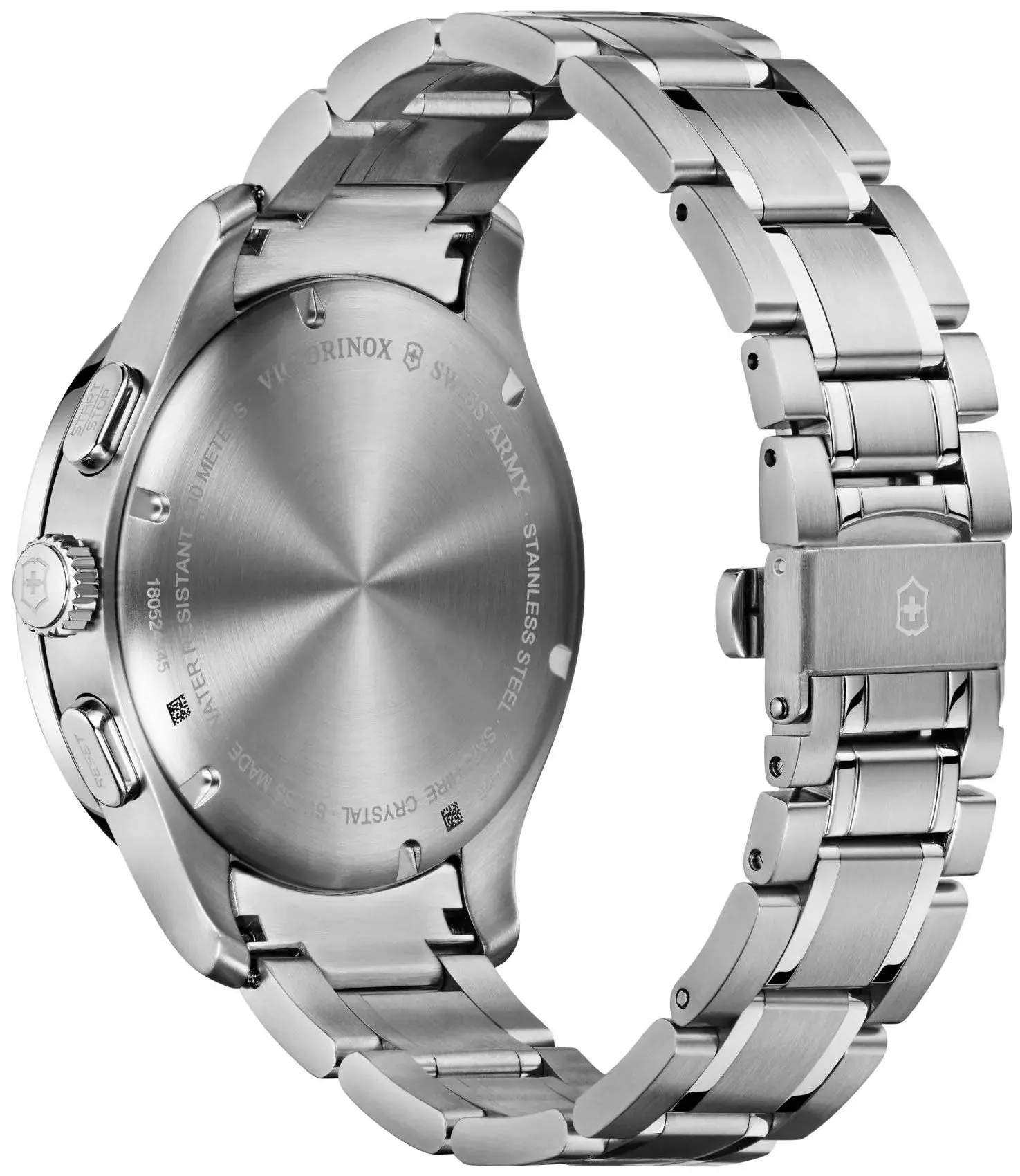 Victorinox Swiss Army Alliance Sport Chronograph Stainless Steel Blue Dial Date Mens Watch 241817
