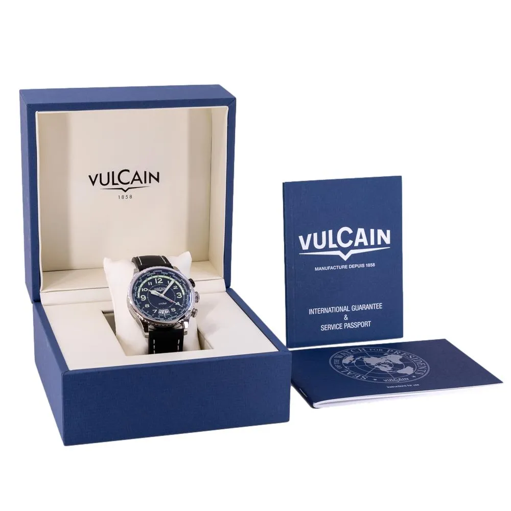 Vulcain Men's 110163A07.BFC102 Montre Aviator Cricket Watch