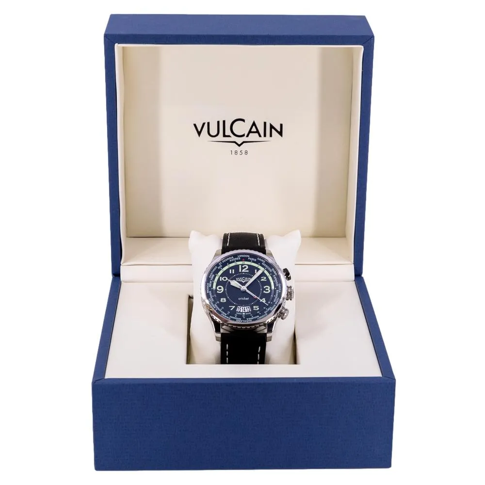 Vulcain Men's 110163A07.BFC102 Montre Aviator Cricket Watch