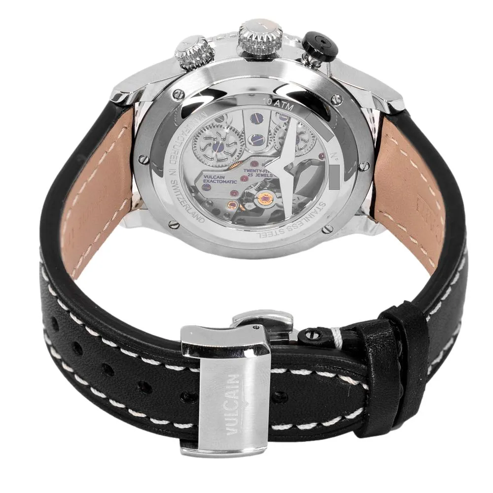 Vulcain Men's 110163A07.BFC102 Montre Aviator Cricket Watch