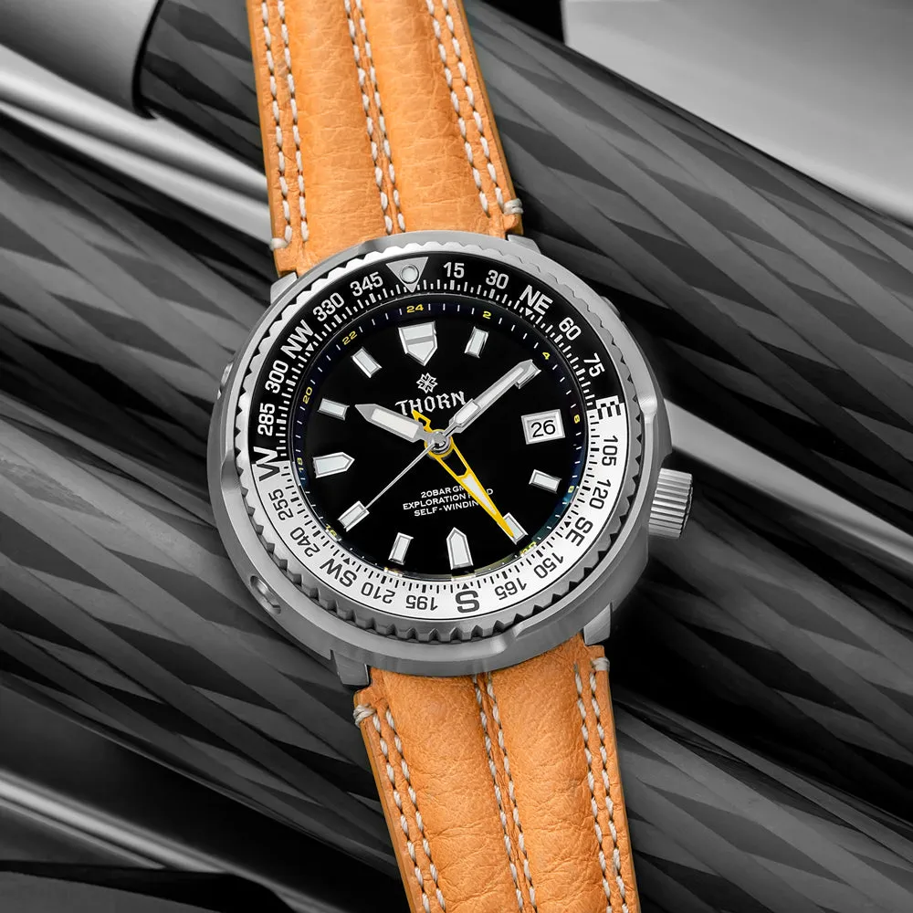 ★Weekly Deals★Thorn T012 Titanium NH34 GMT Diver Watch