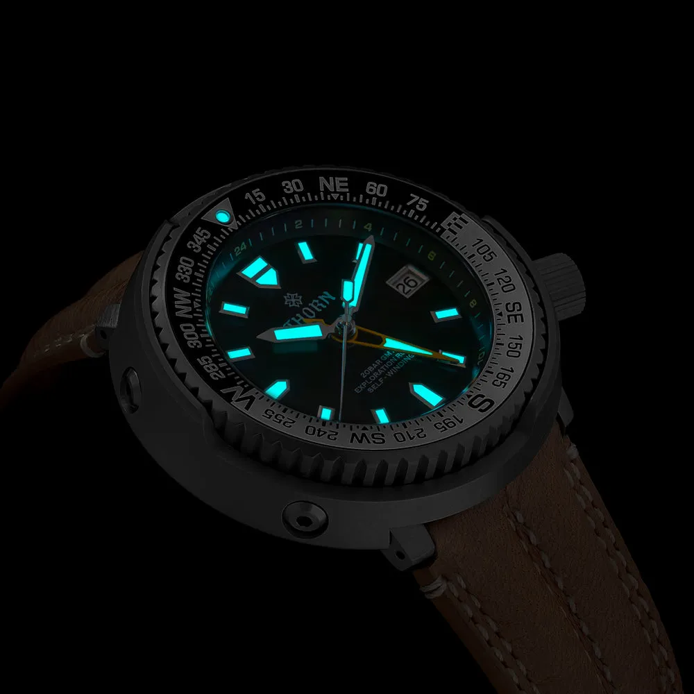 ★Weekly Deals★Thorn T012 Titanium NH34 GMT Diver Watch