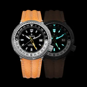 ★Weekly Deals★Thorn T012 Titanium NH34 GMT Diver Watch