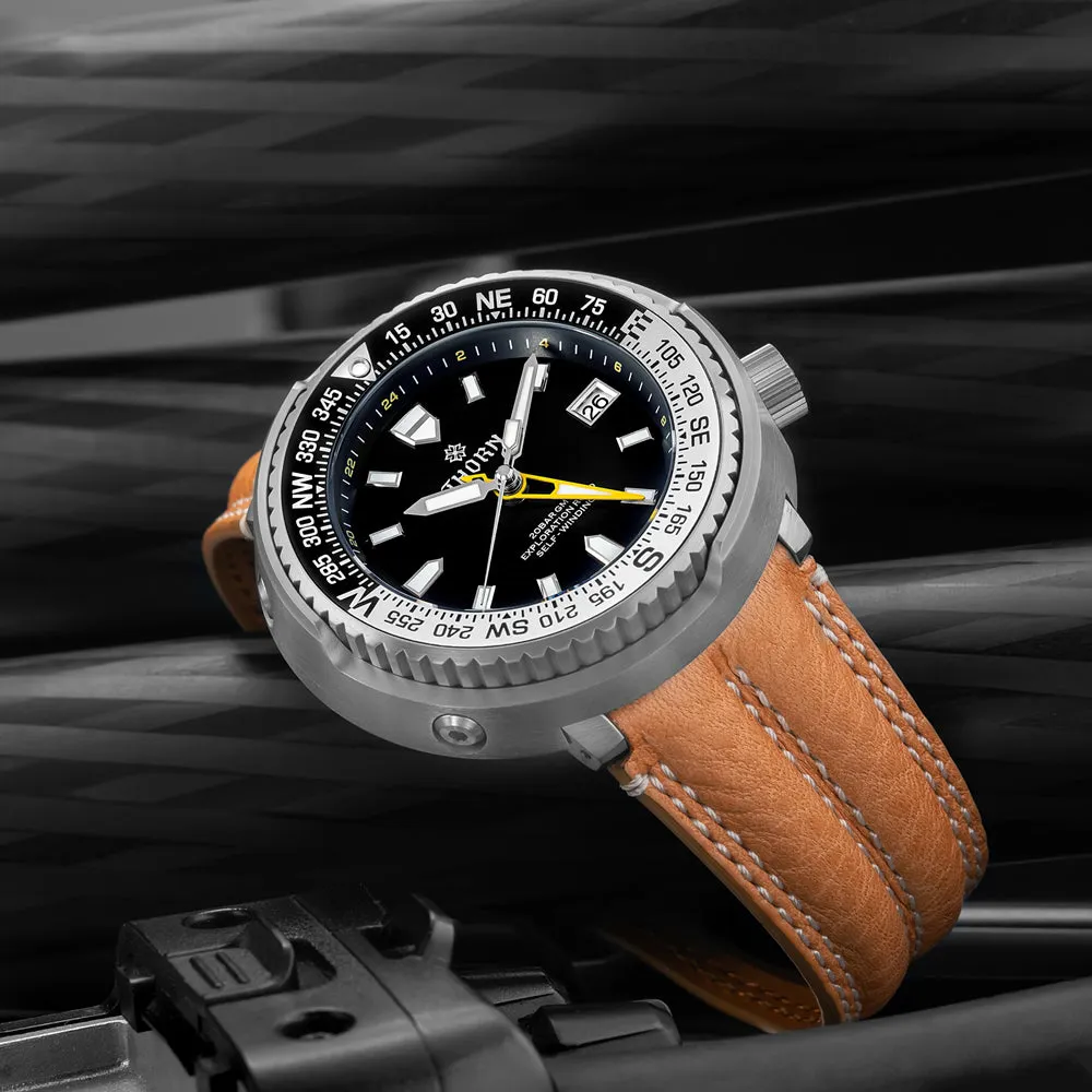 ★Weekly Deals★Thorn T012 Titanium NH34 GMT Diver Watch