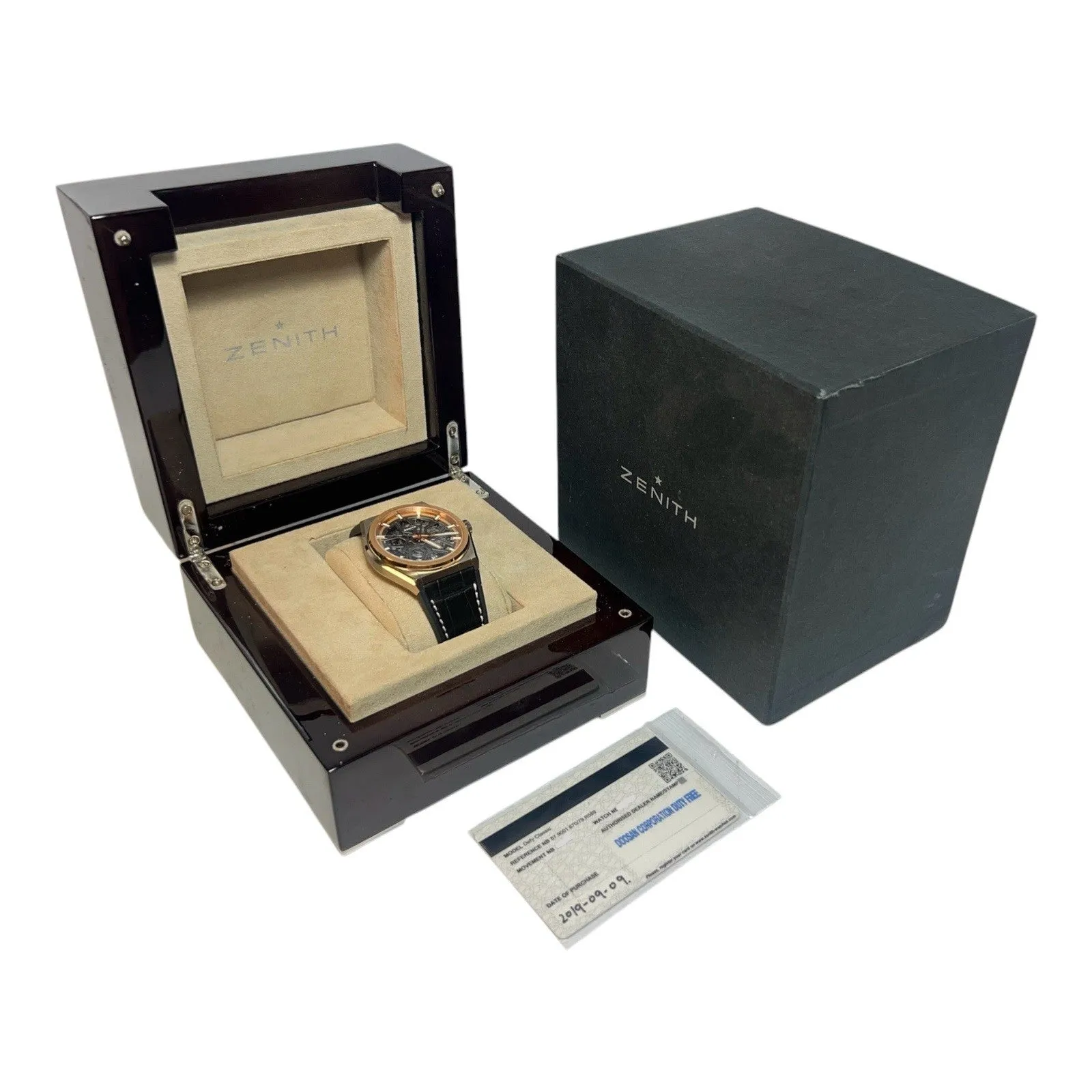 Zenith Defy Titanium 18k Gold Skeleton Dial 41mm Automatic Mens Watch 87.9001
